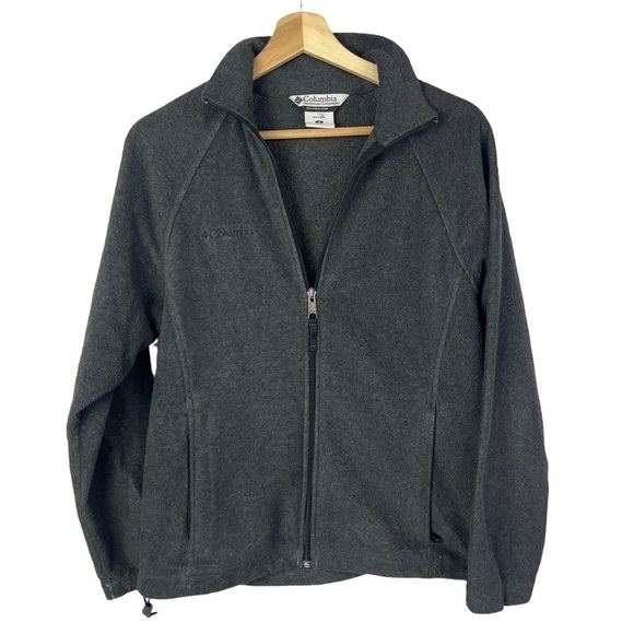 Columbia Gray Micro Fleece Full Zip Jacket S - Picture 1 of 3